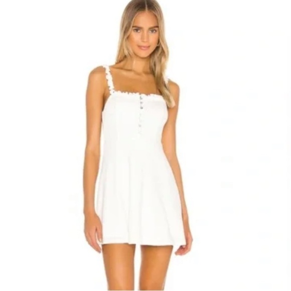 Lovers + Friends Emeline White Mini Dress size small - Picture 1 of 14